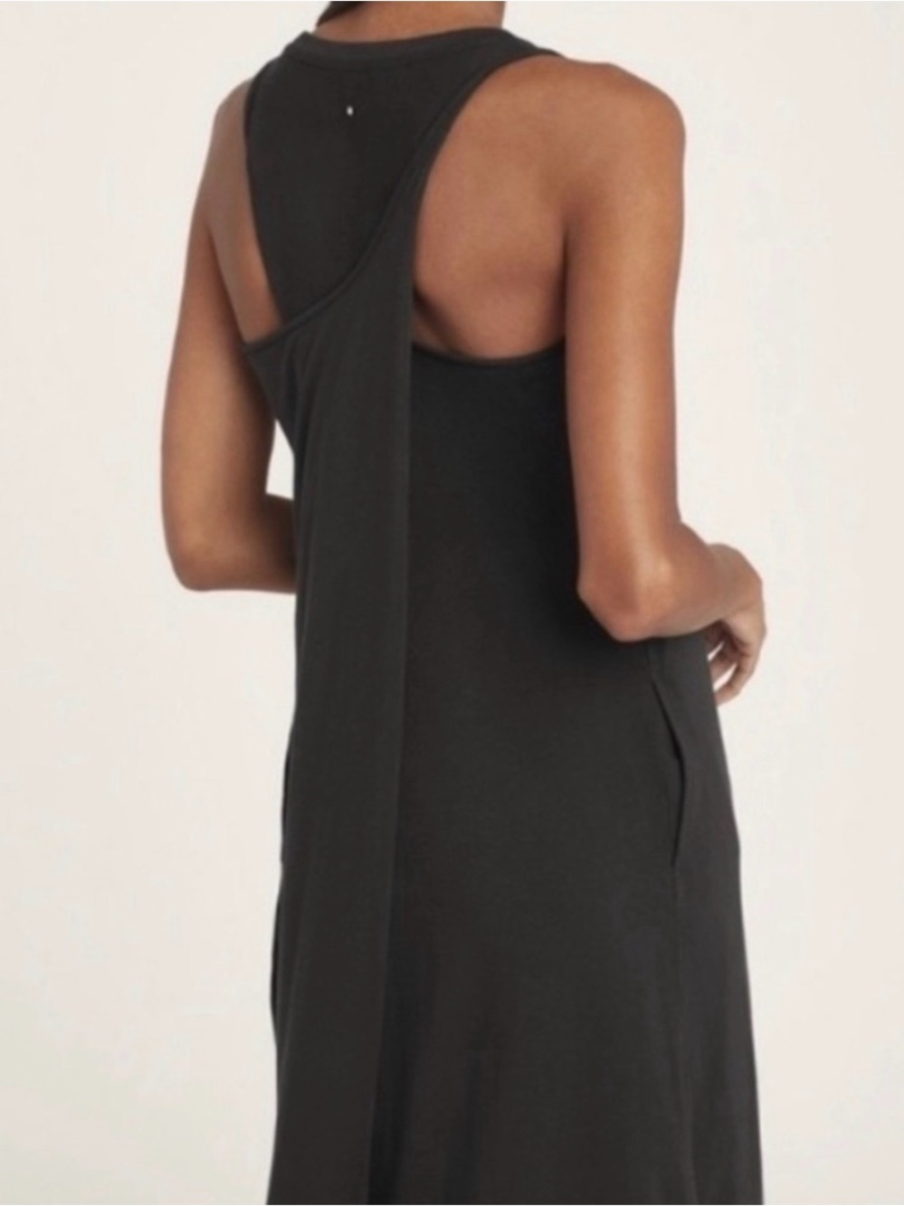 Cuyana Black Rare Twisted Back Dress Size Small